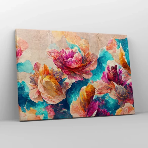 Impression sur toile - Image sur toile - Splendeur colorée du bouquet - 70x50 cm