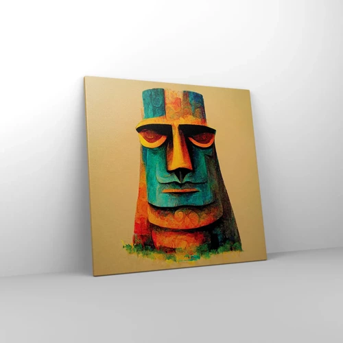 Impression sur toile - Image sur toile - Statuesque et sympathique - 70x70 cm