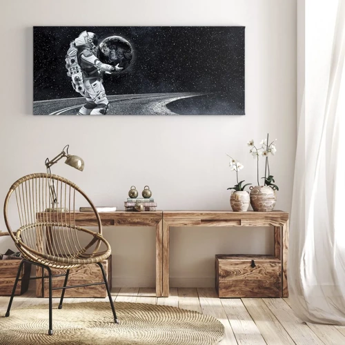 Impression sur toile - Image sur toile - Sur la Voie Lactée - 100x40 cm