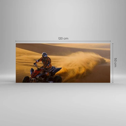 Impression sur toile - Image sur toile - Sur les vagues de sable - 120x50 cm