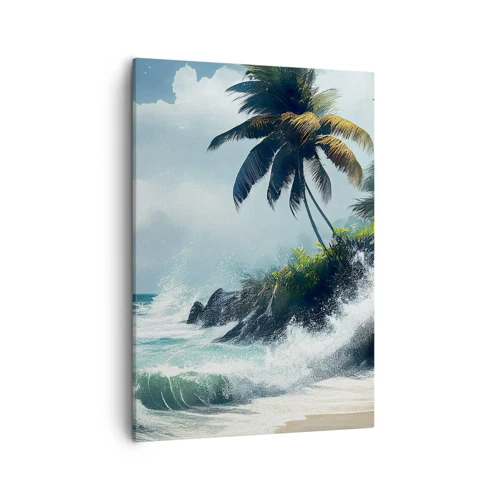 Impression sur toile - Image sur toile - Sur une côte tropicale - 50x70 cm