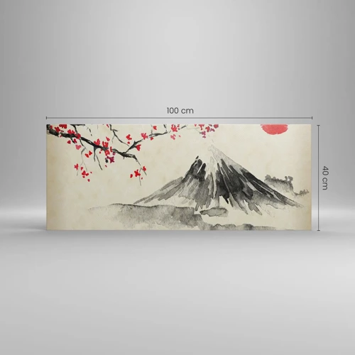 Impression sur toile - Image sur toile - Tomber amoureux du Japon - 100x40 cm