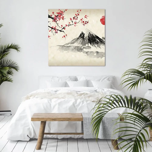 Impression sur toile - Image sur toile - Tomber amoureux du Japon - 60x60 cm