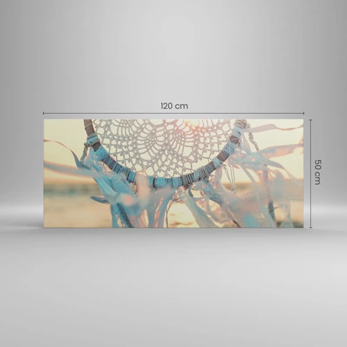Impression sur toile - Image sur toile - Totem en dentelle - 120x50 cm