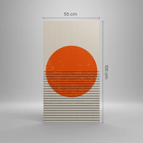 Impression sur toile - Image sur toile - Toujours le soleil - 55x100 cm