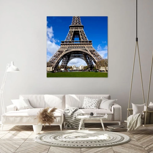 Impression sur toile - Image sur toile - Tout Paris à ses pieds - 70x70 cm