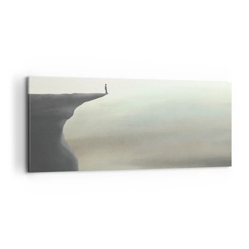 Impression sur toile - Image sur toile - Tout en haut, bien entendu! - 100x40 cm