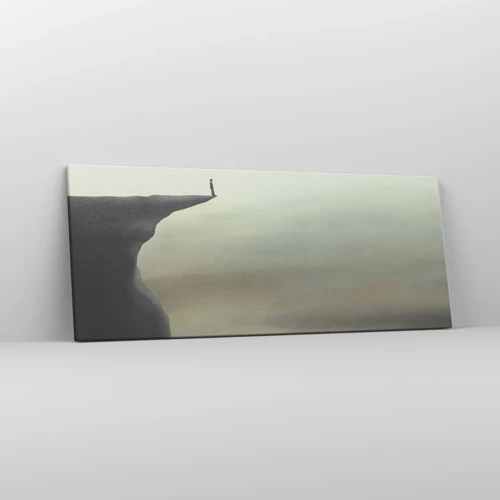 Impression sur toile - Image sur toile - Tout en haut, bien entendu! - 100x40 cm