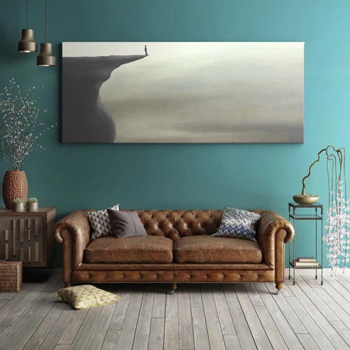 Impression sur toile - Image sur toile - Tout en haut, bien entendu! - 120x50 cm