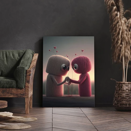 Impression sur toile - Image sur toile - Tout le monde a le droit d'aimer - 50x70 cm