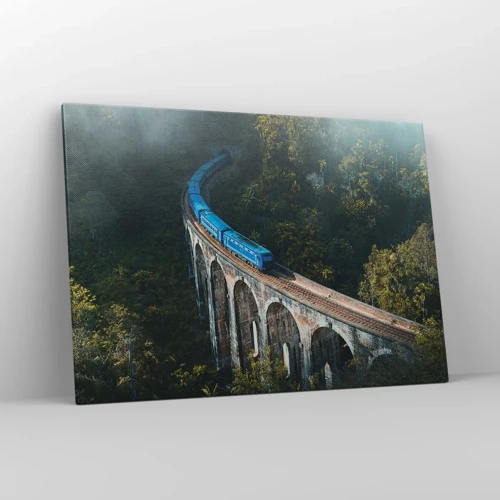 Impression sur toile - Image sur toile - Train nature - 100x70 cm