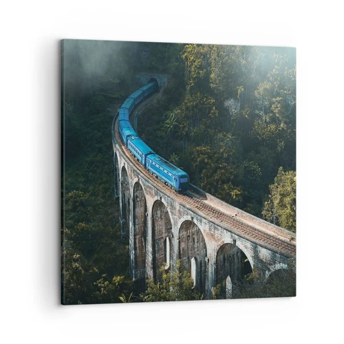 Impression sur toile - Image sur toile - Train nature - 50x50 cm