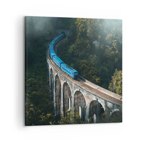 Impression sur toile - Image sur toile - Train nature - 60x60 cm