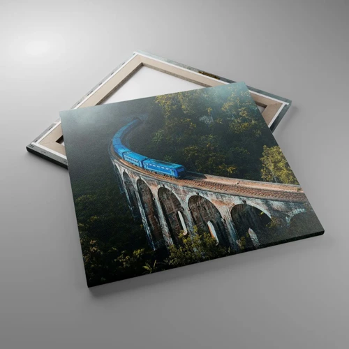 Impression sur toile - Image sur toile - Train nature - 60x60 cm