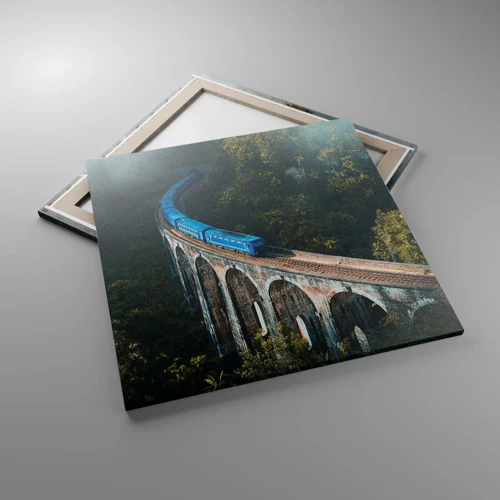 Impression sur toile - Image sur toile - Train nature - 70x70 cm
