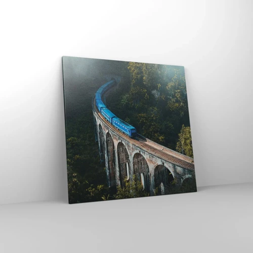 Impression sur toile - Image sur toile - Train nature - 70x70 cm