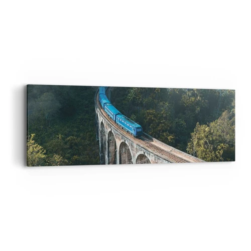 Impression sur toile - Image sur toile - Train nature - 90x30 cm