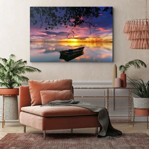 Impression sur toile - Image sur toile - "Tu sembles suspendu au milieu du ciel..." - 70x50 cm