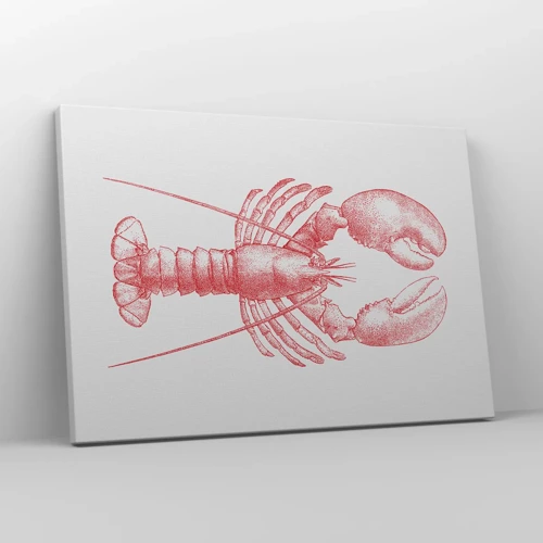 Impression sur toile - Image sur toile - Un homard digne d'Homère - 70x50 cm