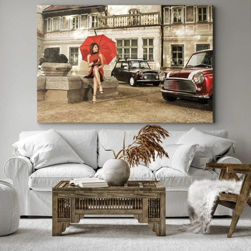 Impression sur toile - Image sur toile - Un mini-voyage sentimental - 70x50 cm