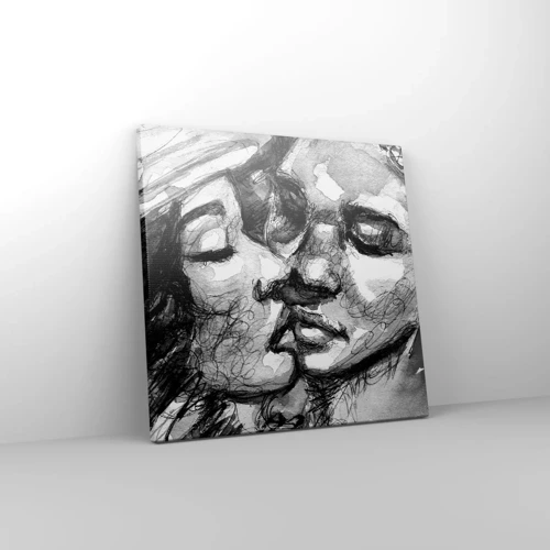 Impression sur toile - Image sur toile - Un moment tendre - 30x30 cm