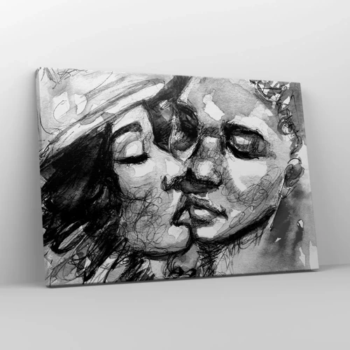 Impression sur toile - Image sur toile - Un moment tendre - 70x50 cm