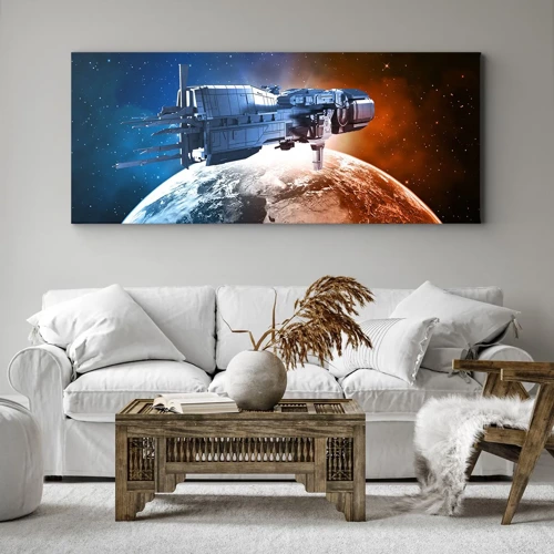 Impression sur toile - Image sur toile - Un observateur attentif - 100x40 cm