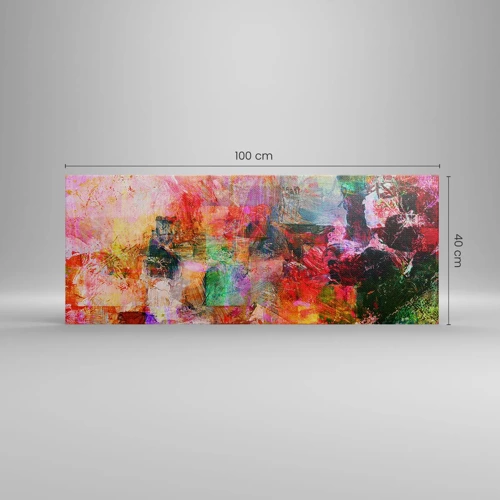 Impression sur toile - Image sur toile - Un voyage à travers les roses - 100x40 cm