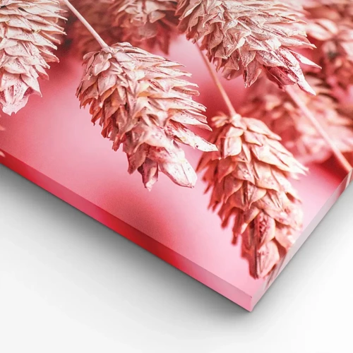 Impression sur toile - Image sur toile - Une cascade florale en rose - 140x50 cm