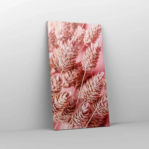 Impression sur toile - Image sur toile - Une cascade florale en rose - 45x80 cm