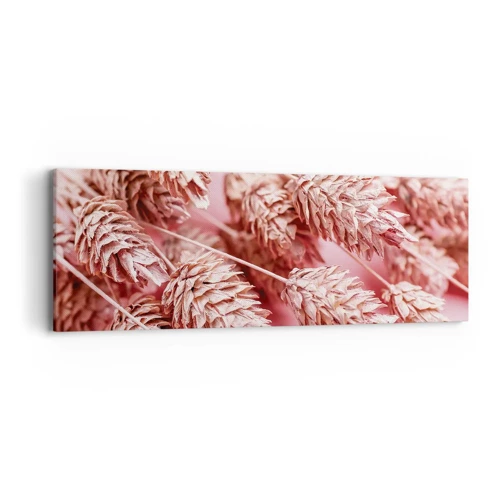 Impression sur toile - Image sur toile - Une cascade florale en rose - 90x30 cm