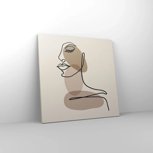 Impression sur toile - Image sur toile - Une certaine ligne de beauté - 50x50 cm