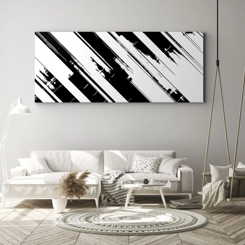 Impression sur toile - Image sur toile - Une composition intense et dynamique - 100x40 cm