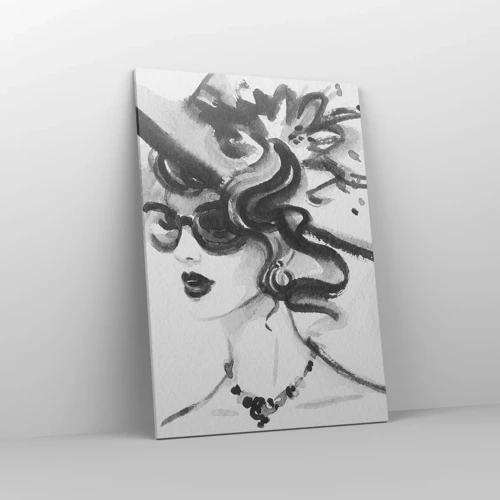 Impression sur toile - Image sur toile - Une dame de caractère - 70x100 cm