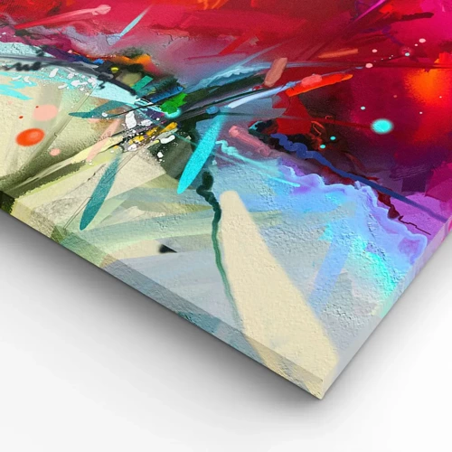 Impression sur toile - Image sur toile - Une explosion de lumières et de couleurs - 100x40 cm