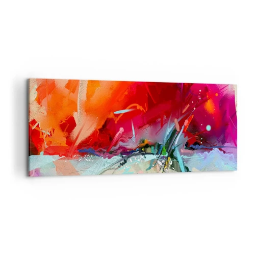 Impression sur toile - Image sur toile - Une explosion de lumières et de couleurs - 120x50 cm