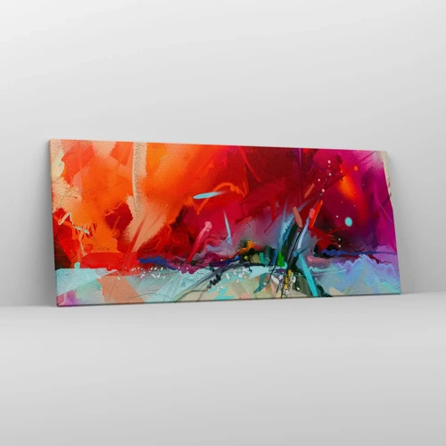 Impression sur toile - Image sur toile - Une explosion de lumières et de couleurs - 120x50 cm