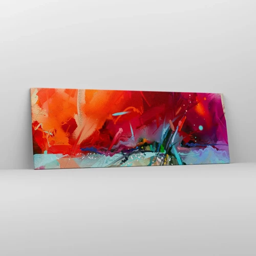 Impression sur toile - Image sur toile - Une explosion de lumières et de couleurs - 140x50 cm