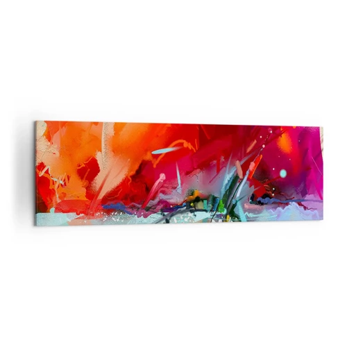 Impression sur toile - Image sur toile - Une explosion de lumières et de couleurs - 160x50 cm