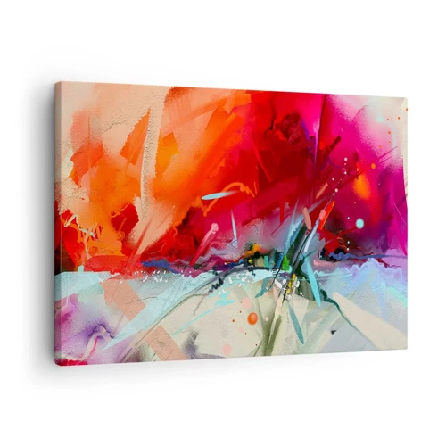 Impression sur toile - Image sur toile - Une explosion de lumières et de couleurs - 70x50 cm