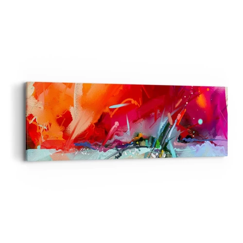 Impression sur toile - Image sur toile - Une explosion de lumières et de couleurs - 90x30 cm