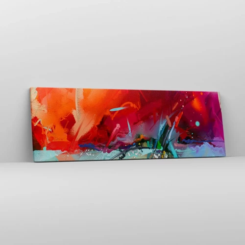 Impression sur toile - Image sur toile - Une explosion de lumières et de couleurs - 90x30 cm