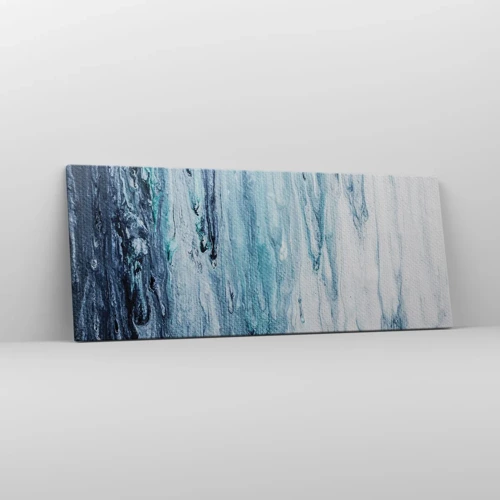 Impression sur toile - Image sur toile - Une glace bleue - 100x40 cm