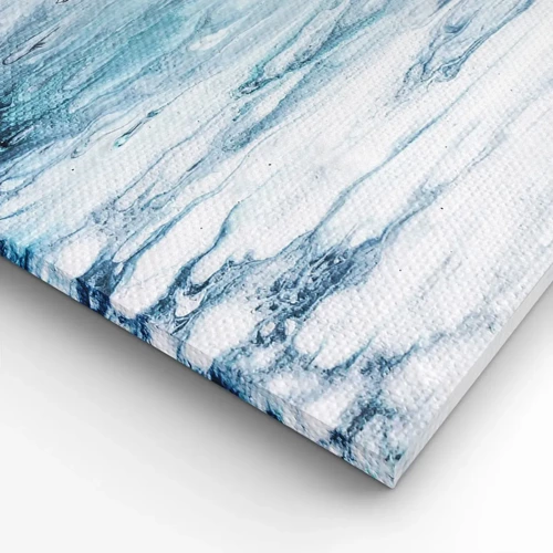 Impression sur toile - Image sur toile - Une glace bleue - 100x40 cm