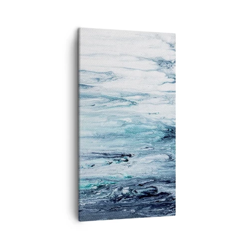 Impression sur toile - Image sur toile - Une glace bleue - 45x80 cm