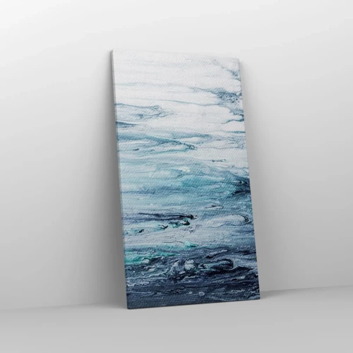 Impression sur toile - Image sur toile - Une glace bleue - 45x80 cm