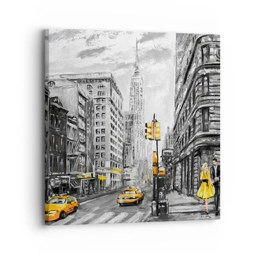 Impression sur toile - Image sur toile - Une histoire new-yorkaise - 30x30 cm