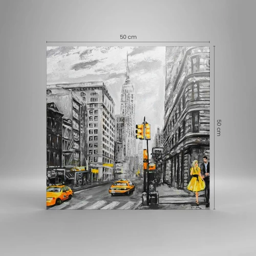 Impression sur toile - Image sur toile - Une histoire new-yorkaise - 50x50 cm