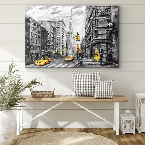 Impression sur toile - Image sur toile - Une histoire new-yorkaise - 70x50 cm