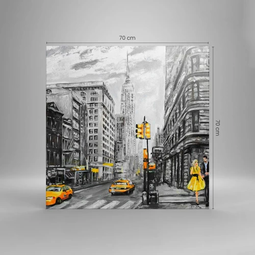 Impression sur toile - Image sur toile - Une histoire new-yorkaise - 70x70 cm